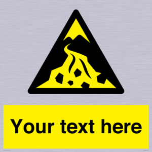 Custom Warning: Debris flow zone